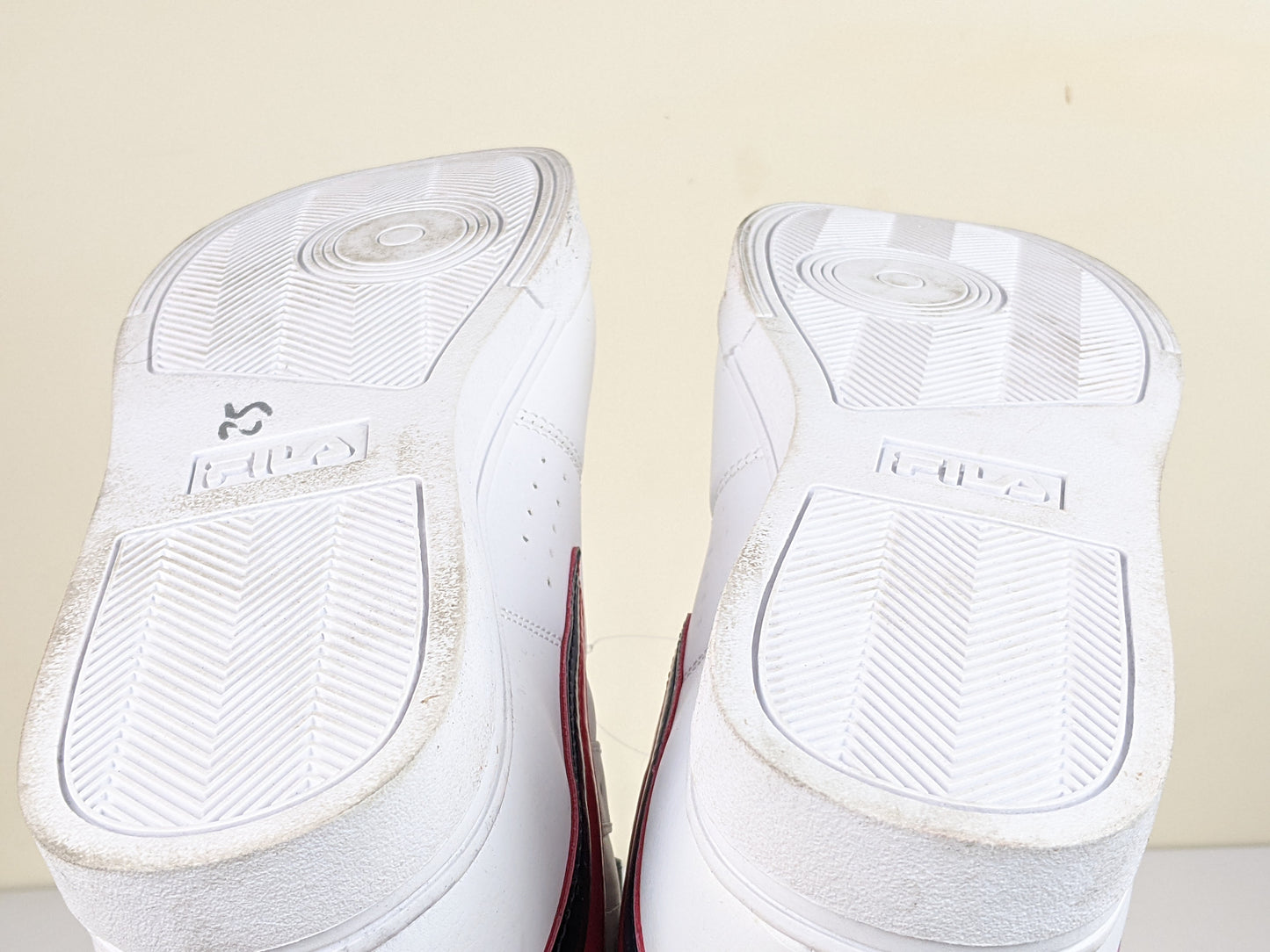FILA Vulc 13 Patent Flag 'White/Navy/Red