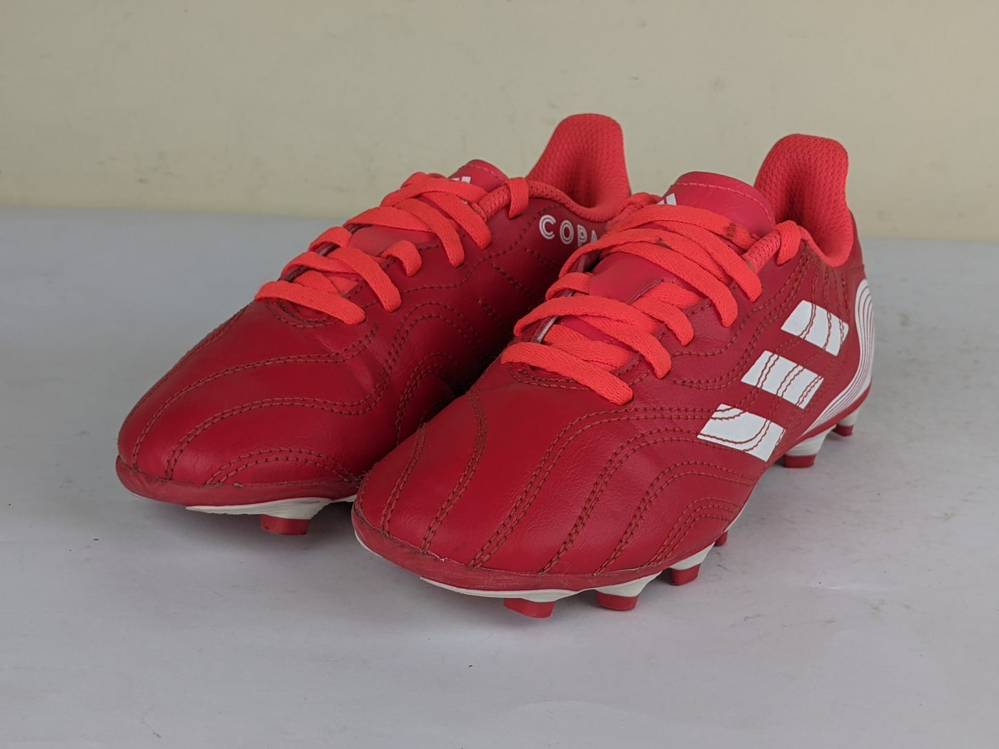 adidas Copa Sense .4 FG Meteorite - Red/Footwear White/Solar Red Kids