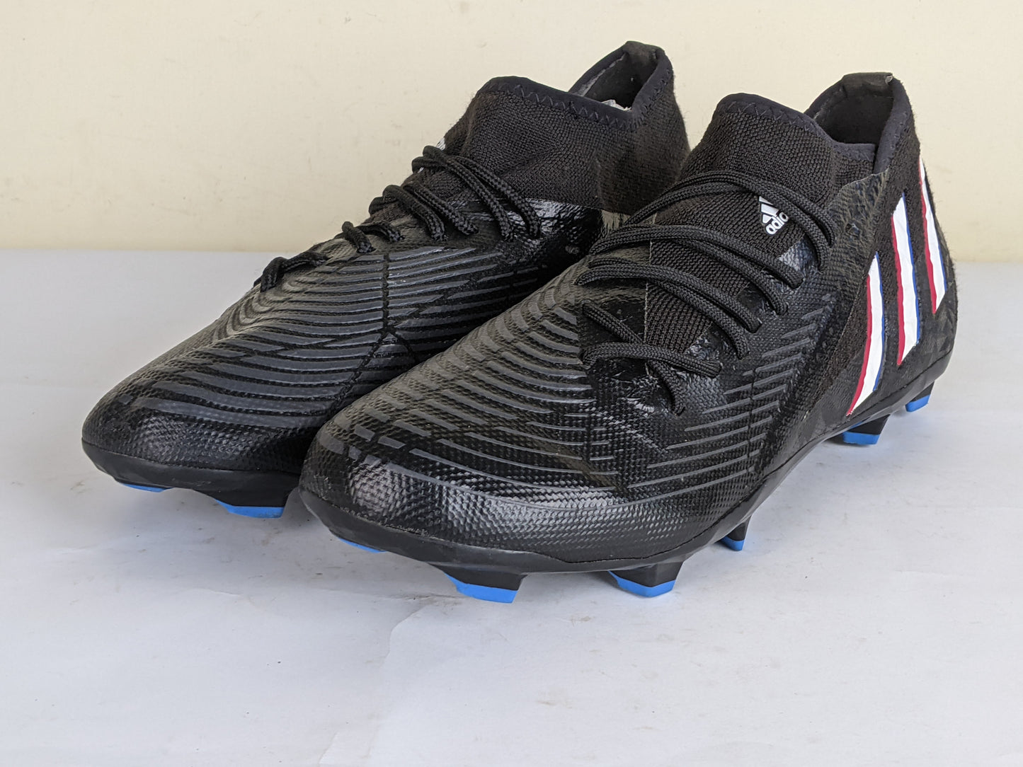 adidas Predator Edge .3 FG Shadowportal - Core Black/Footwear White/Vivid Red