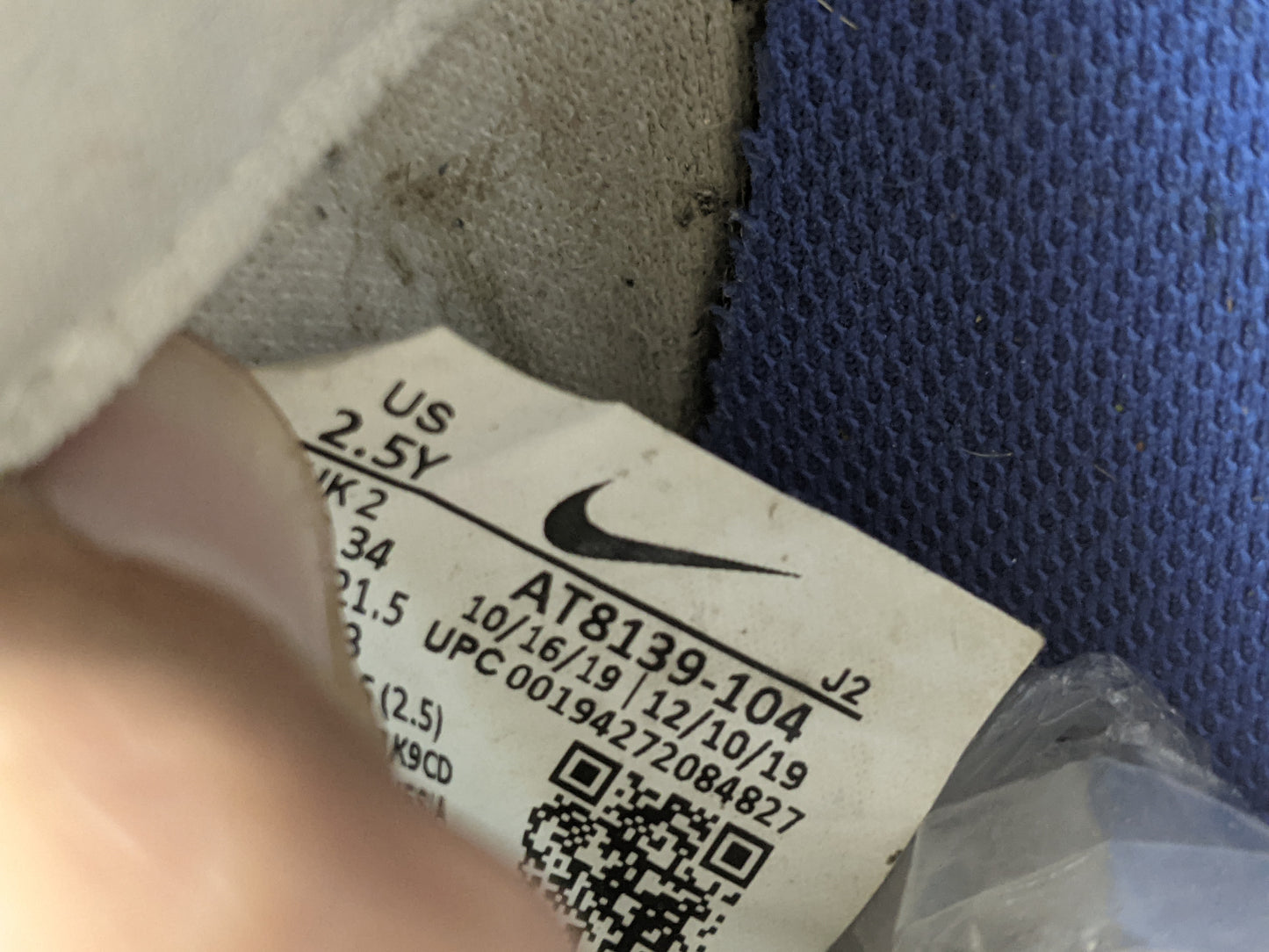 Nike Mercurial Vapor 13 Academy IC NJR Jogo Prismatico - White/Black/Racer Blue/Volt Kids