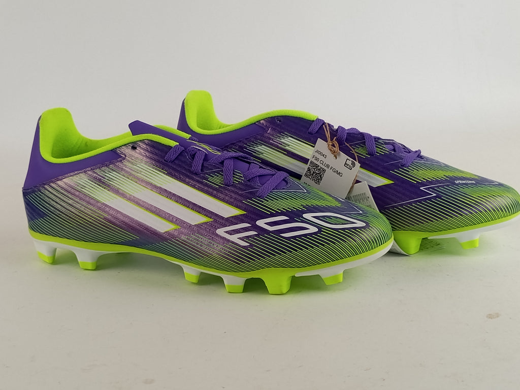 adidas F50 Club FxG Radiant Blaze - Purple Rush/Footwear White/Lucid Lemon (Brand New)