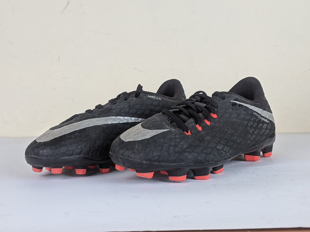 Nike Hypervenom Phelon III Jr FG 'Black/Silver