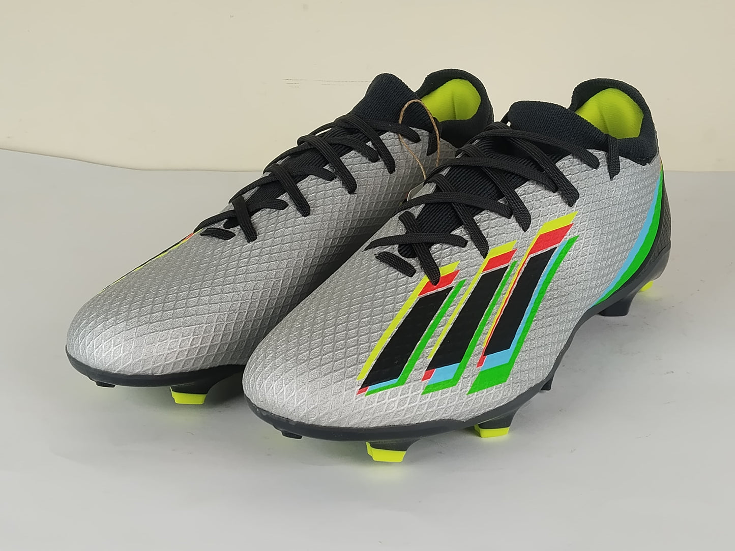adidas X Speedportal .3 FG Beyond Fast - Silver Metallic/Core Black/Solar Yellow (Brand New)
