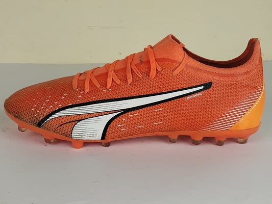 PUMA Ultra Match MG Supercharge - Ultra Orange/PUMA White/Blue Glimmer