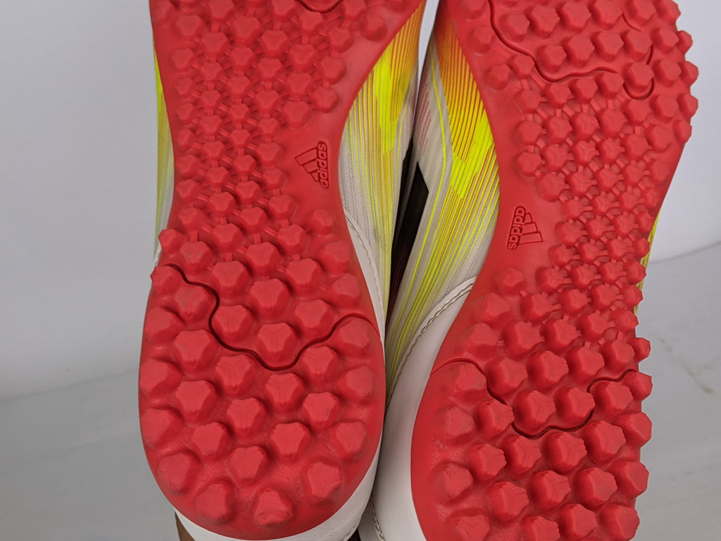 adidas F50 Club TF Pure Victory - Footwear White/Core Black/Solar Yellow