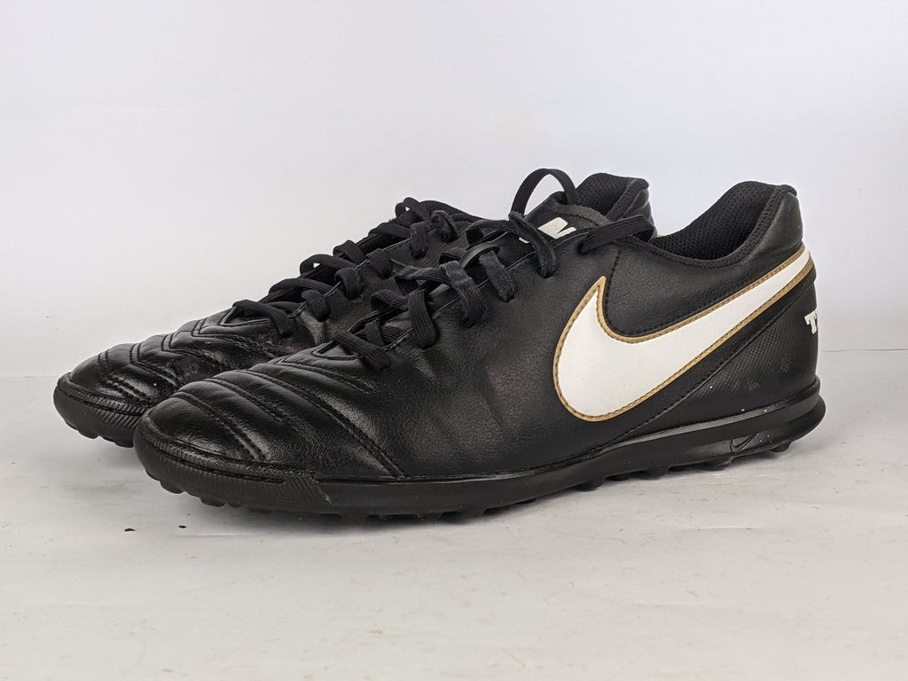 Nike Tiempo Rio III TF Black/White/Metallic Gold