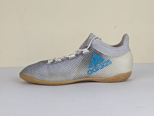 adidas X Tango 17.3 IN Dust Storm - Footwear White/Energy Blue/Core Black Kids