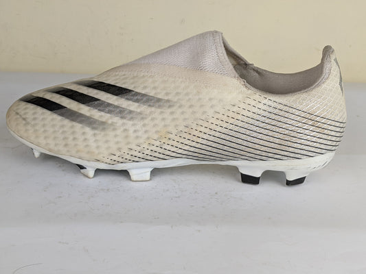 adidas X Ghosted .3 Laceless FG/AG Inflight - Footwear White/Core Black/Silver Metallic