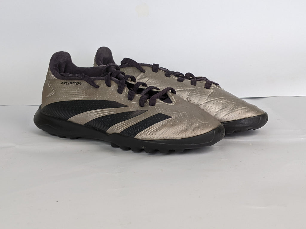 adidas Predator League TF Vivid Horizon - Platin Metallic/Aurora Black/Turbo Kids