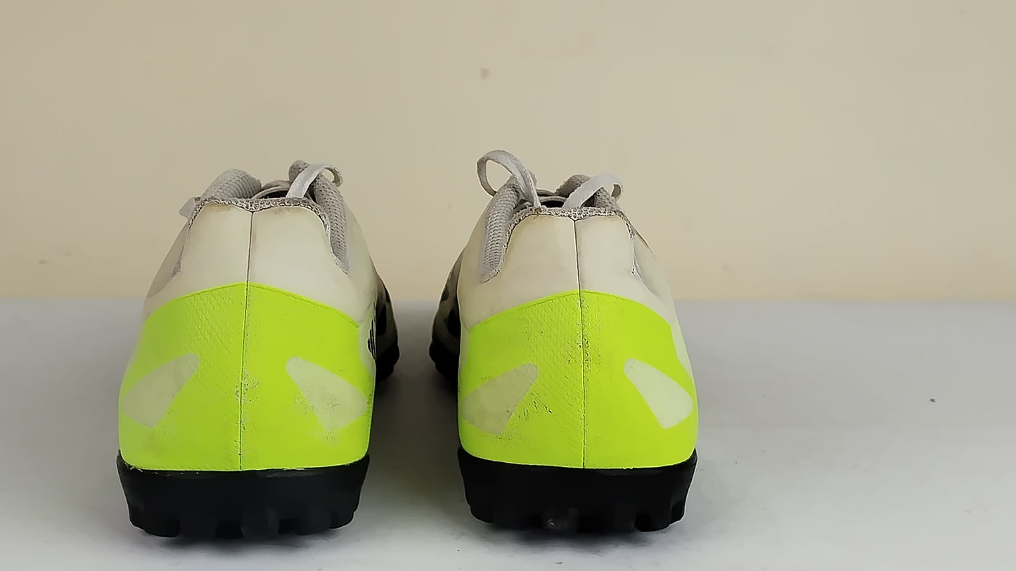 adidas X Crazyfast .4 TF Crazyrush - Footwear White/Core Black/Lucid Lemon