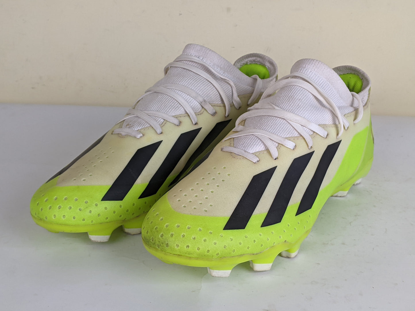 adidas X Crazyfast .3 MG Crazyrush - Footwear White/Core Black/Lucid Lemon