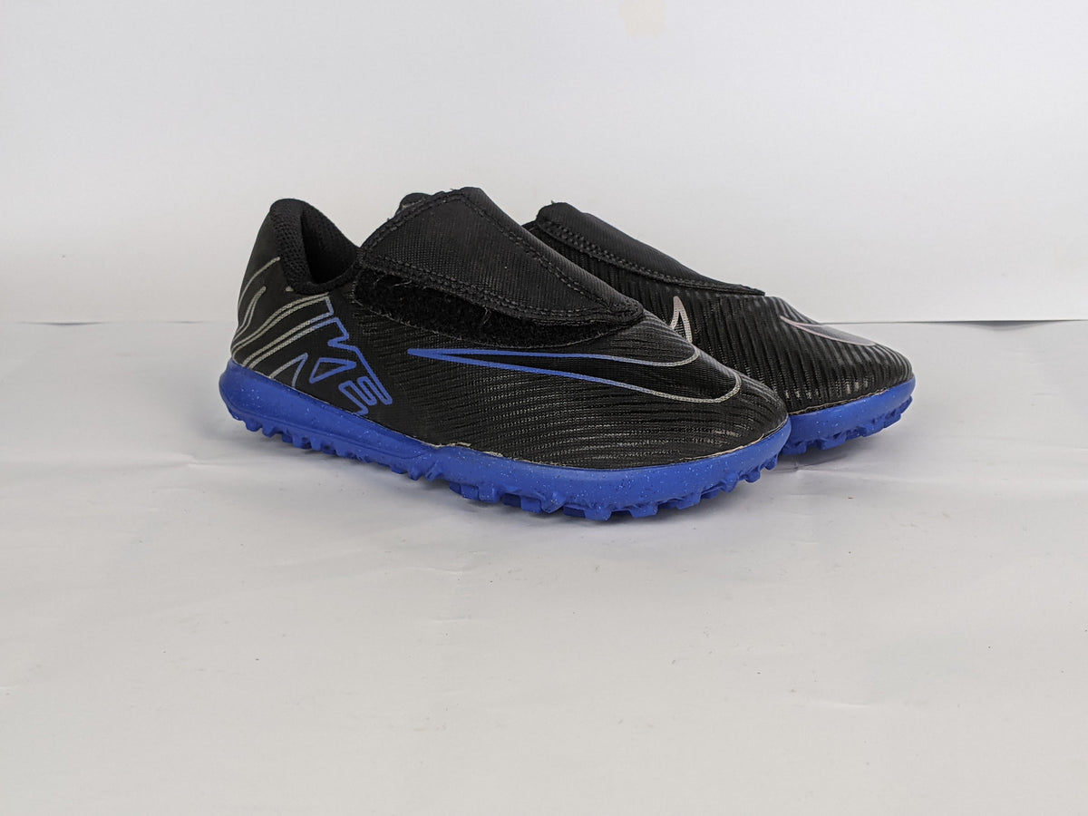 Nike Mercurial Vapor 15 Club Velcro TF Shadow - Black/Chrome/Hyper Royal Kids
