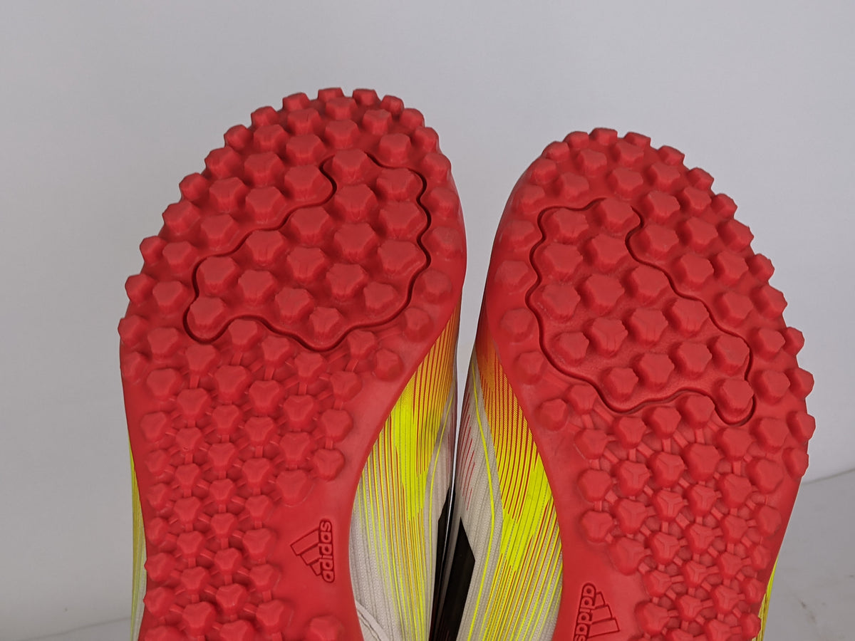 adidas F50 Club TF Pure Victory - Footwear White/Core Black/Solar Yellow