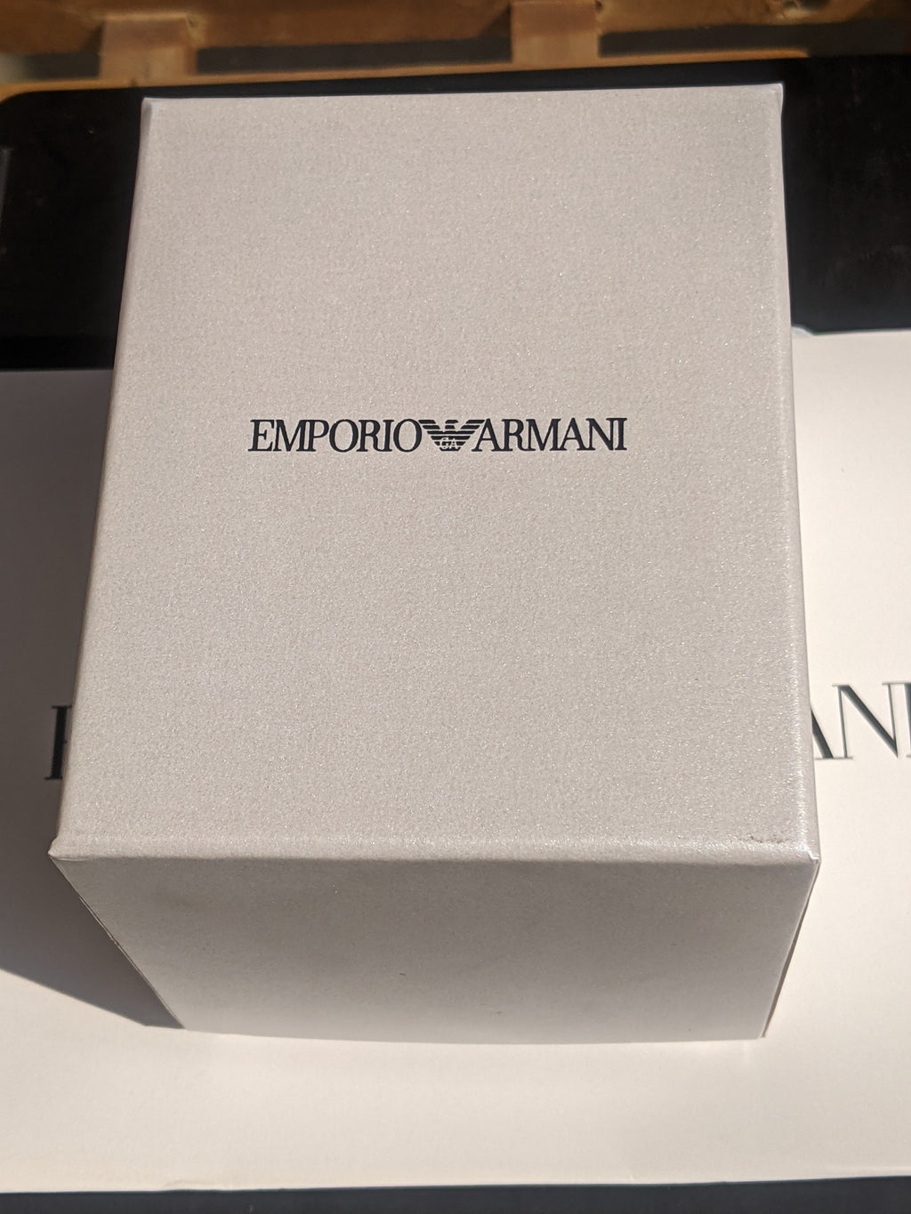 Emporio Armani Luigi Black Dial Silver Steel Strap Watch For Men - AR1894