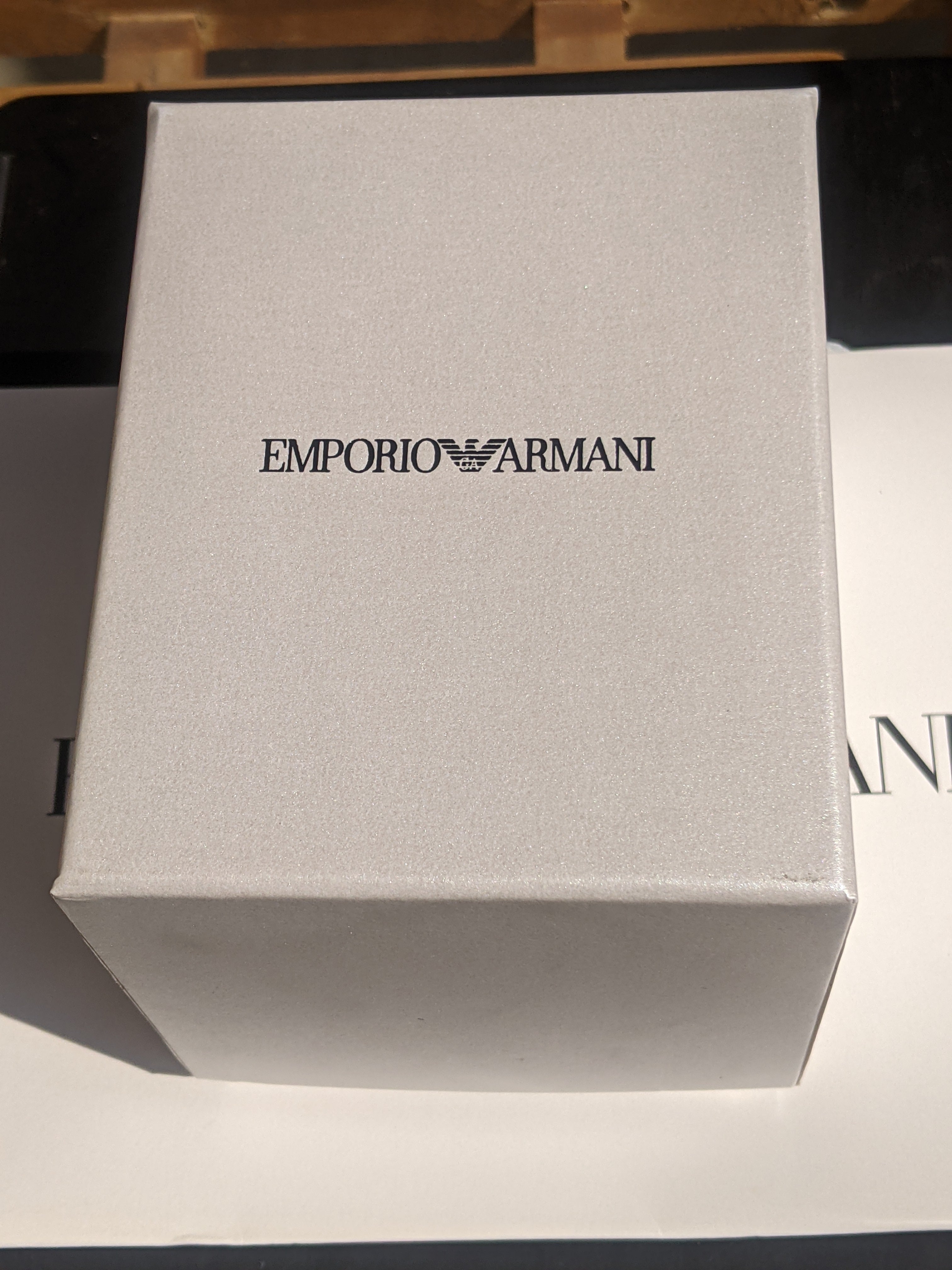 Emporio Armani Luigi Black Dial Silver Steel Strap Watch For Men - AR1894