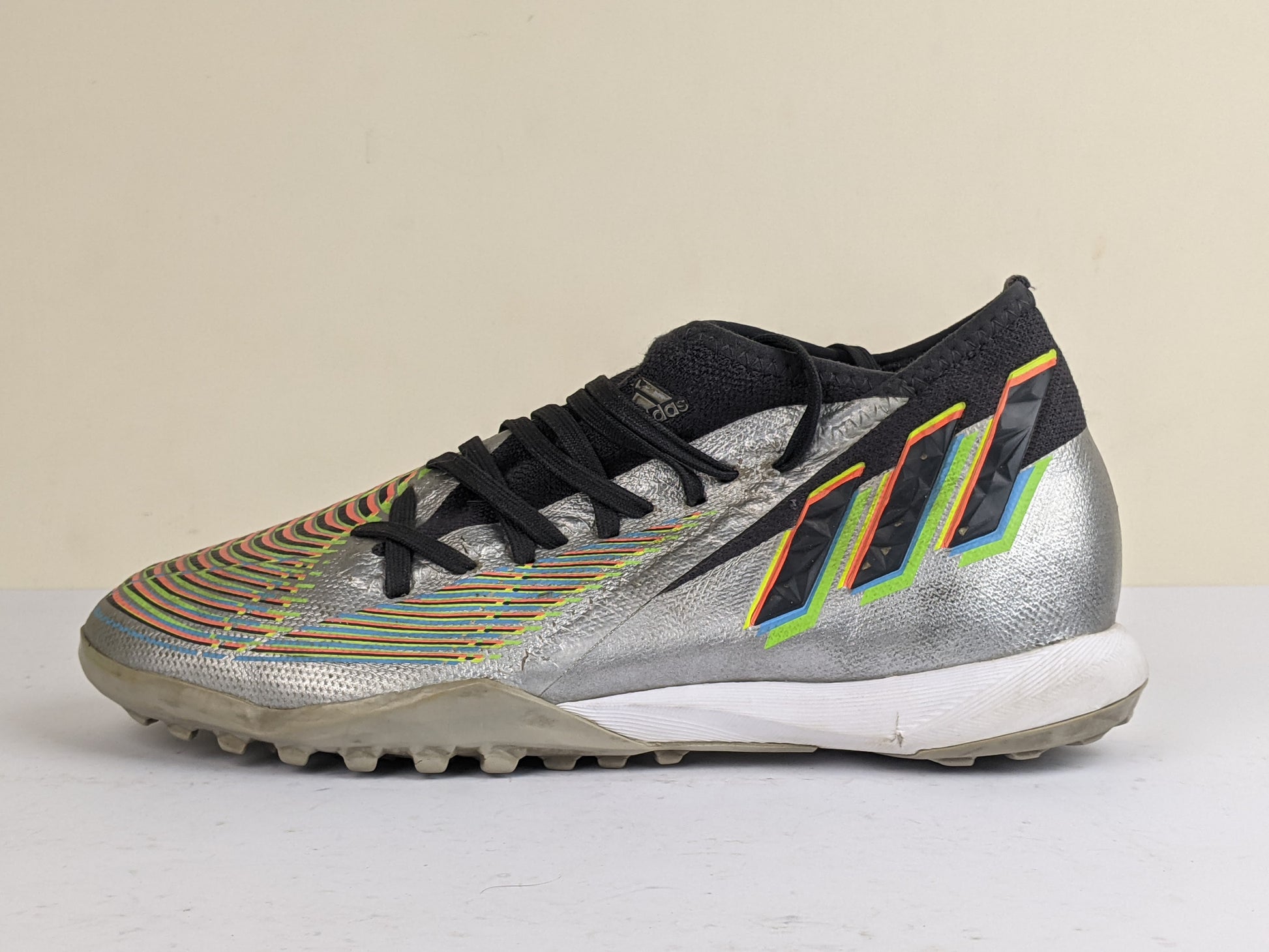 adidas Predator Edge .3 TF Beyond Fast - Silver Metallic/Core Black/Solar Green