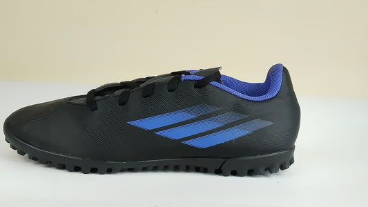 adidas X Speedflow .4 TF Edge of Darkness - Core Black/Sonic Ink/Solar Yellow Kids