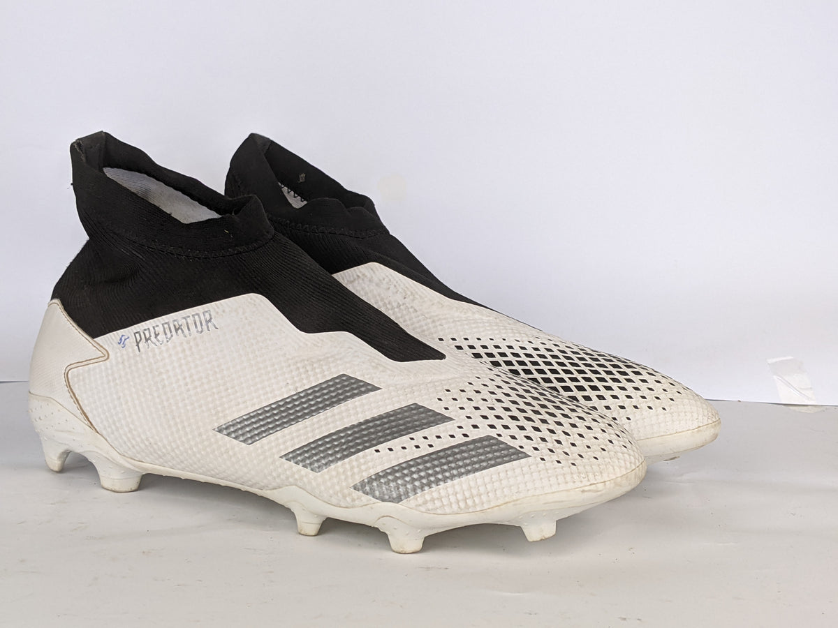 adidas Predator 20.3 Laceless FG/AG Inflight - Footwear White/Silver Metallic/Core Black
