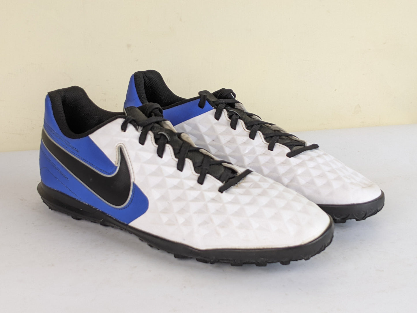 Nike Tiempo Legend 8 Club TF Daybreak - White/Black/Hyper Royal/Metallic Silver