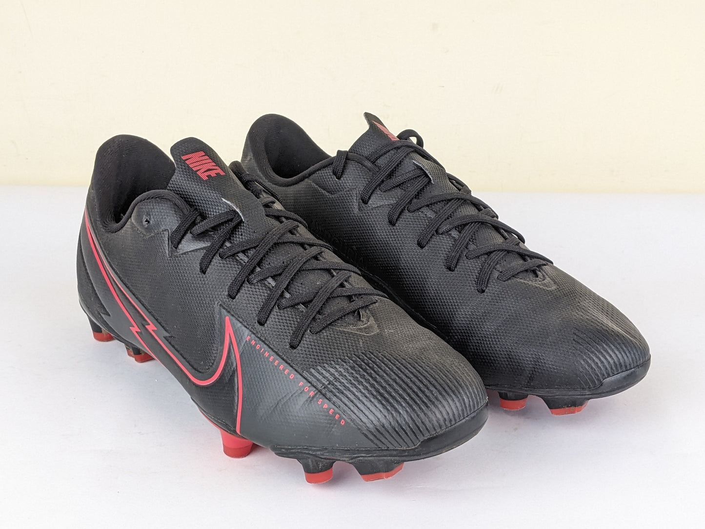 Nike Mercurial Vapor 13 Academy MG Black X Chile Red - Black/Chile Red/Dark Smoke Grey Kids