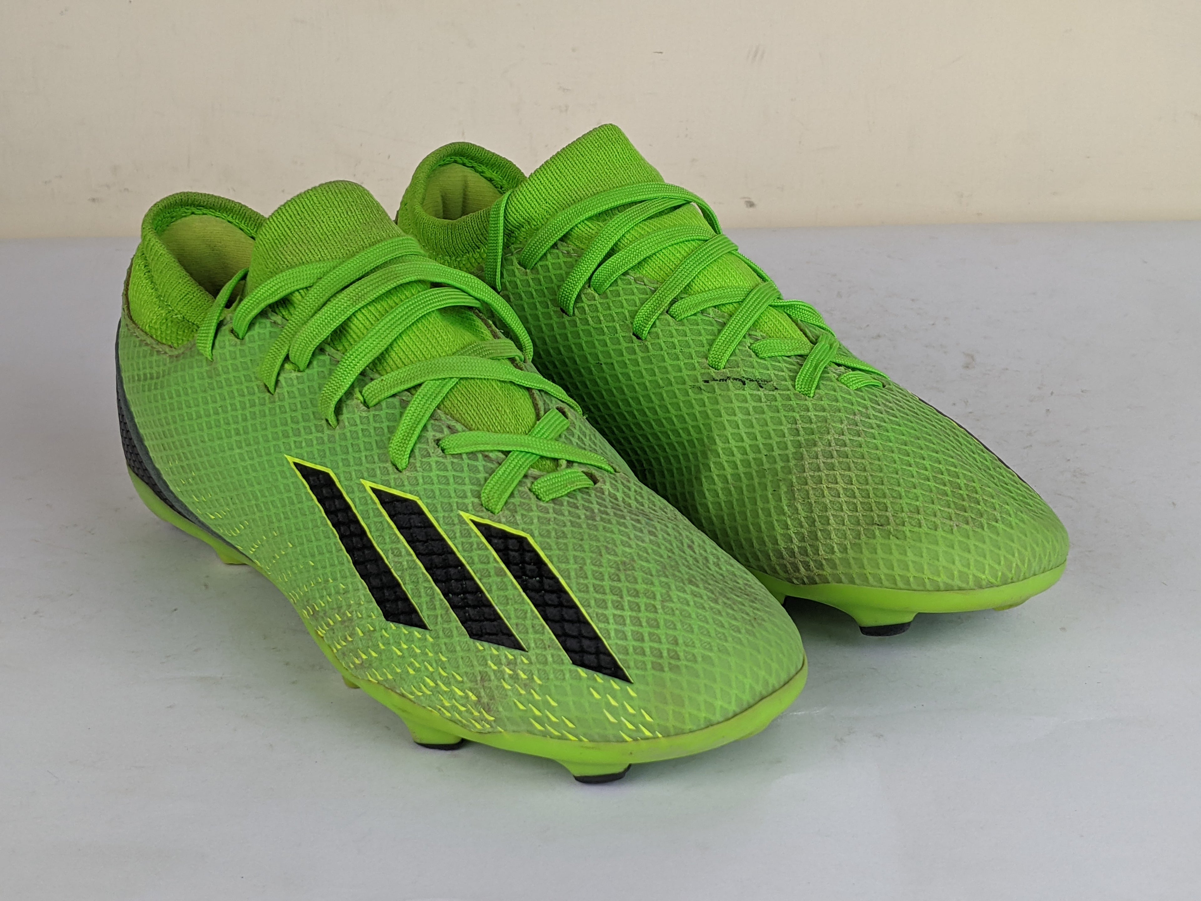 adidas X Speedportal .3 Laceless FG Game Data - Solar Green/Core Black/Solar Yellow Kids