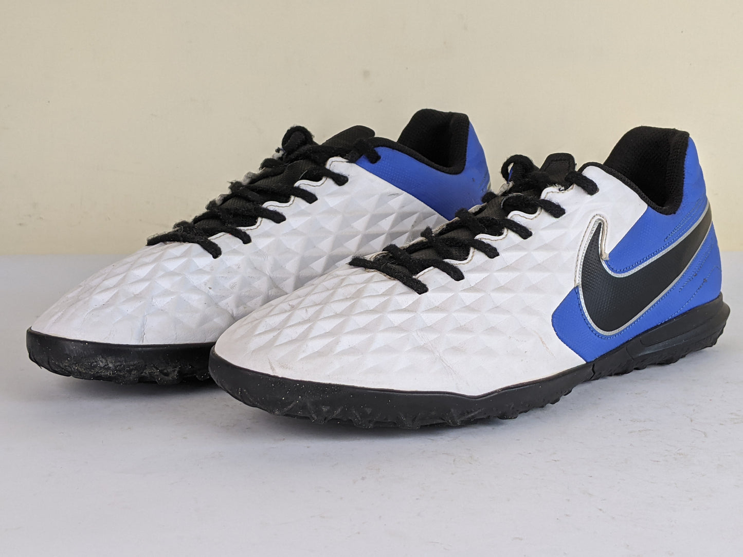Nike Tiempo Legend 8 Club TF Daybreak - White/Black/Hyper Royal/Metallic Silver