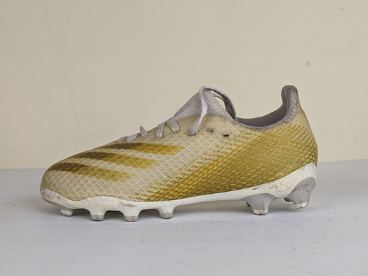 adidas X Ghosted .3 MG Inflight - Footwear White/Metallic Gold/Grey Two Kids