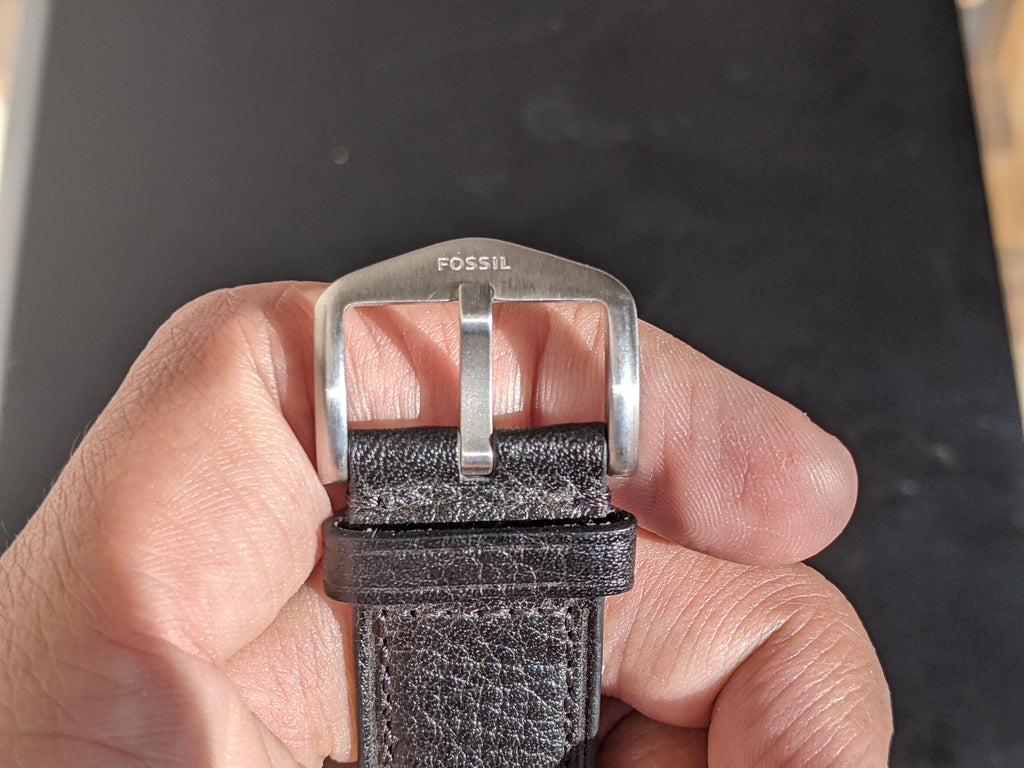 Fossil Grant Chronograph Black Leather Men's Watch FS4812