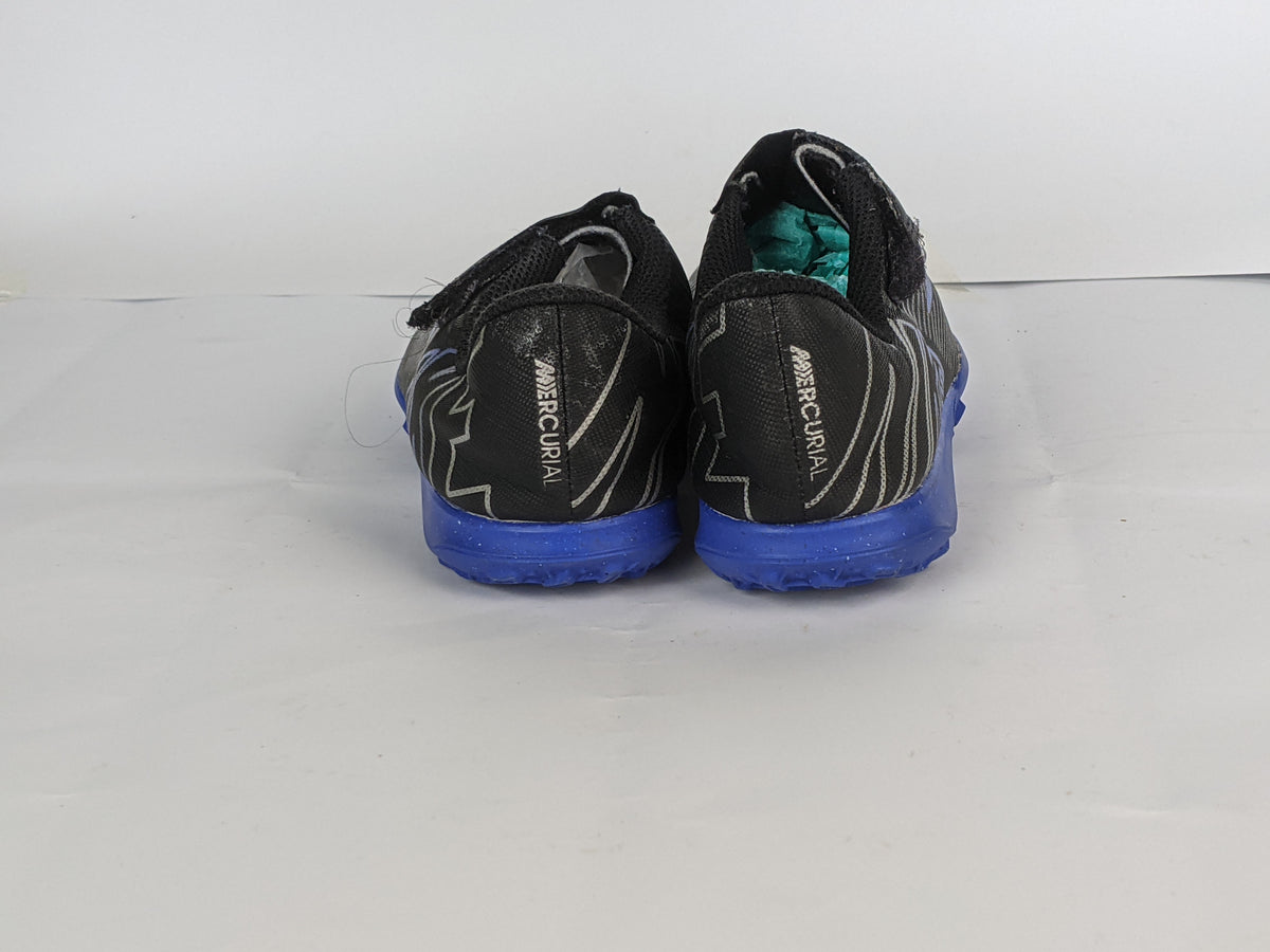 Nike Mercurial Vapor 15 Club Velcro TF Shadow - Black/Chrome/Hyper Royal Kids