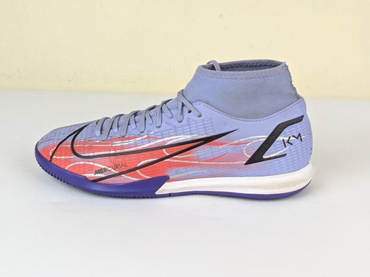 Nike Mercurial Superfly 8 Academy IC KM Flames - Light Thistle/Metallic Silver