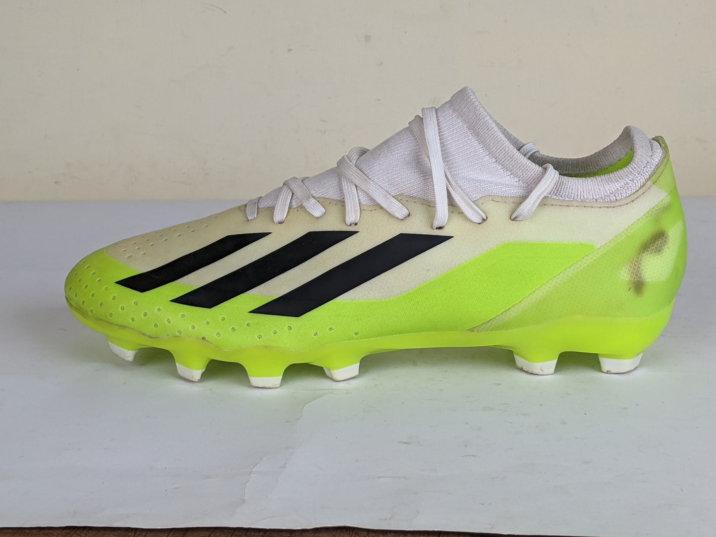 adidas X Crazyfast .3 MG Crazyrush - Footwear White/Core Black/Lucid Lemon