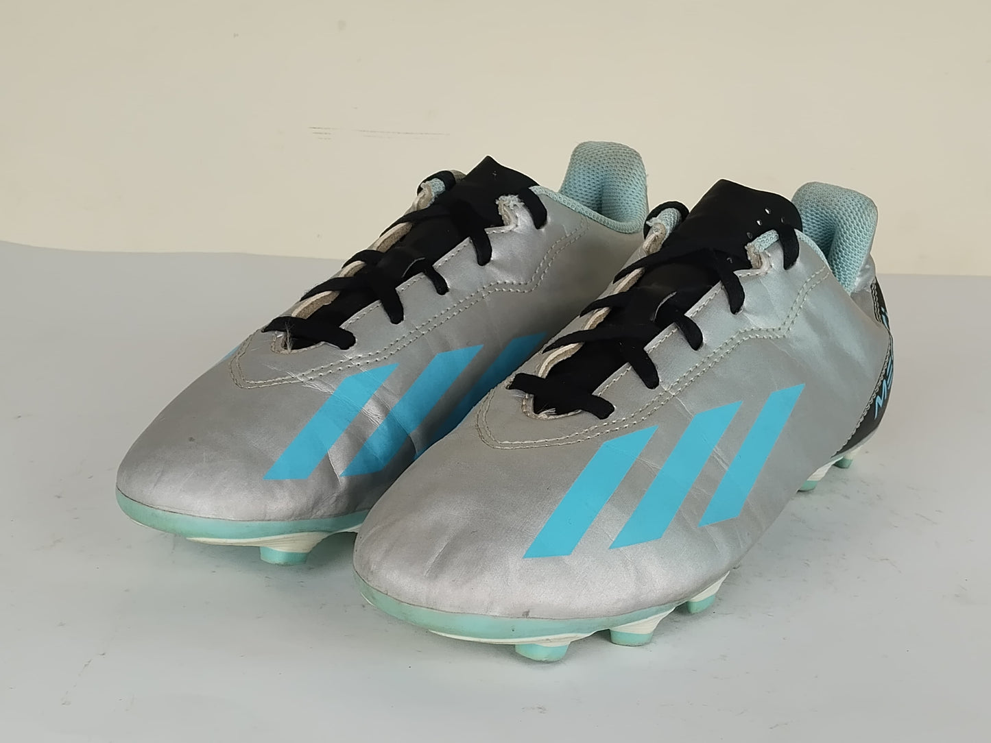 adidas X Crazyfast Messi .4 FxG Infinito - Silver Metallic/Bliss Blue/Core Black Kids