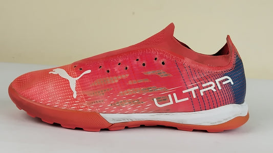 PUMA Ultra 1.3 Pro Cage TT Faster Football - Sunblaze/PUMA White/Bluemazing
