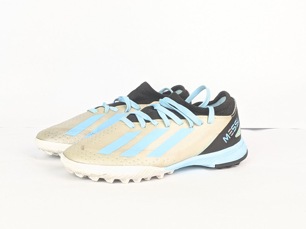 adidas X Crazyfast Messi .3 TF Infinito - Silver Metallic/Bliss Blue/Core Black Kids