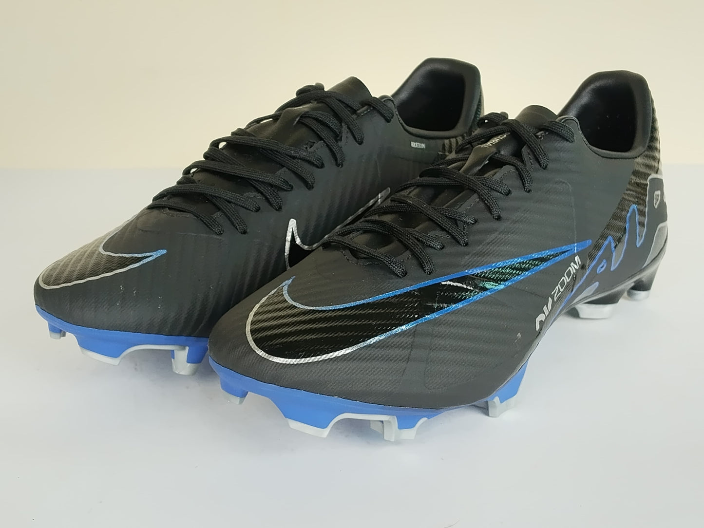 Nike Air Zoom Mercurial Vapor 15 Academy MG Shadow - Black/Chrome/Hyper Royal (Brand New)