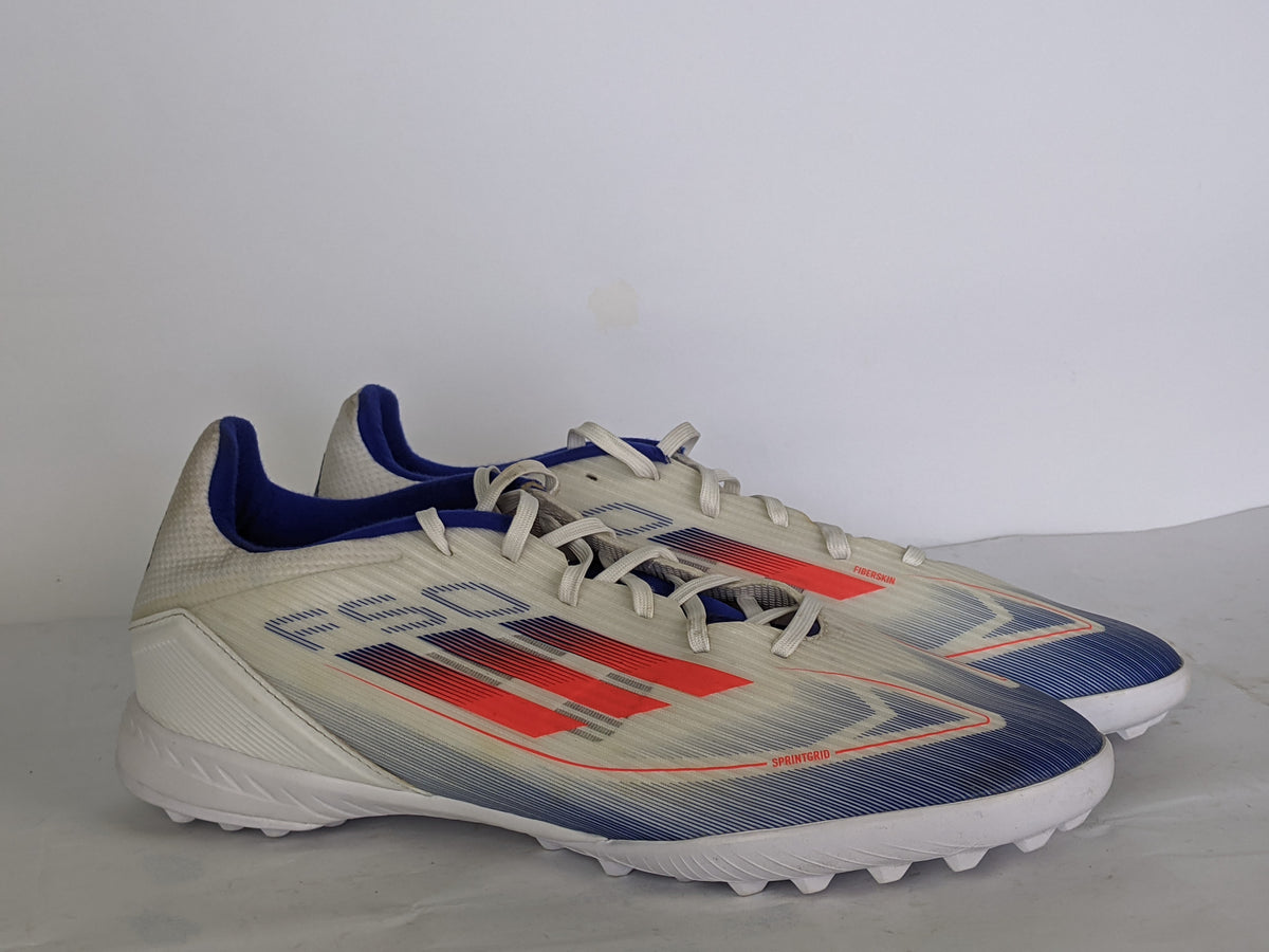 adidas F50 League TF Advancement - Footwear White/Solar Red/Lucid Blue