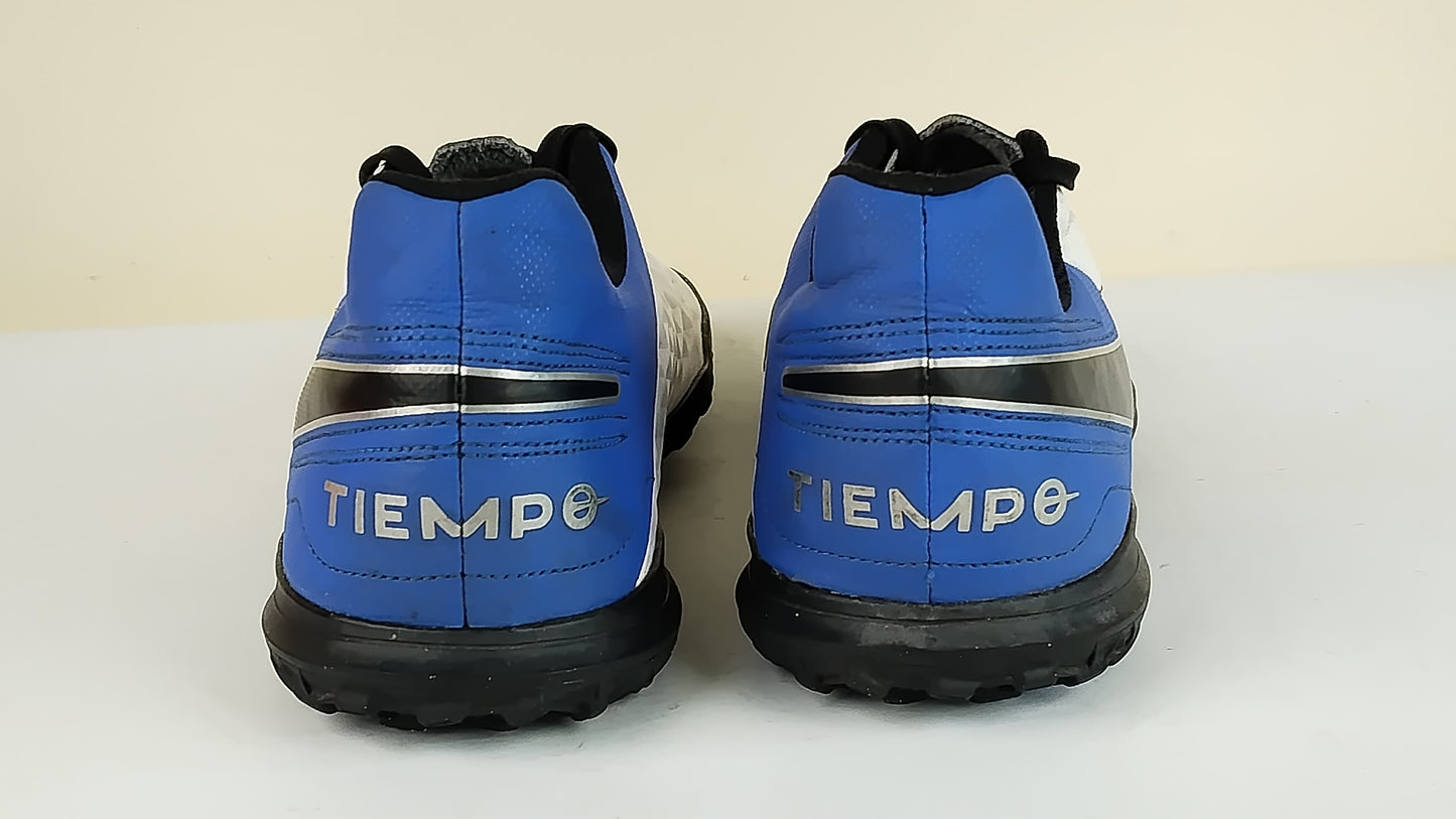 Nike Tiempo Legend 8 Club TF Daybreak - White/Black/Hyper Royal/Metallic Silver