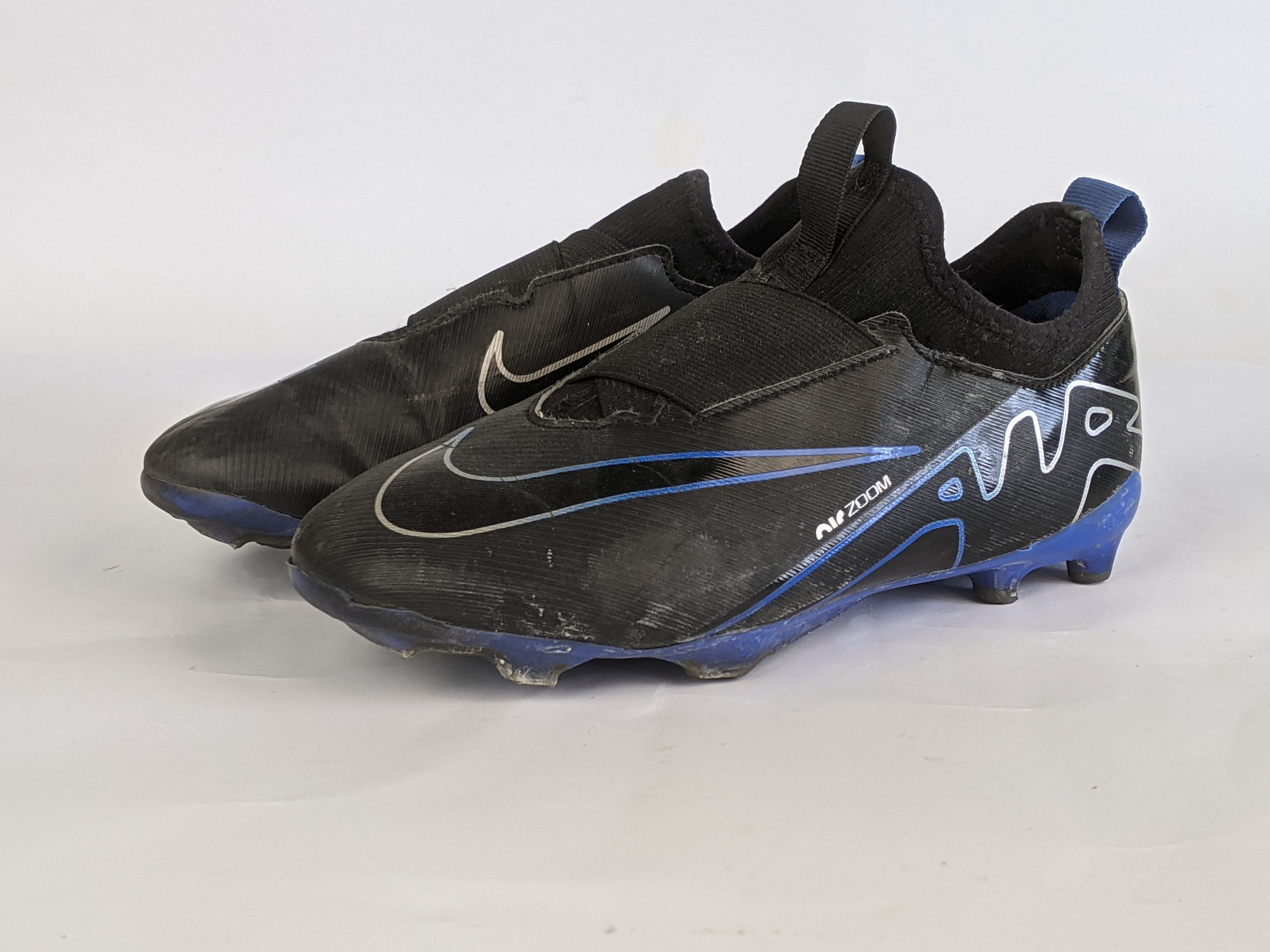 Nike Air Zoom Mercurial Vapor 15 Academy MG Shadow - Black/Chrome/Blue Kids