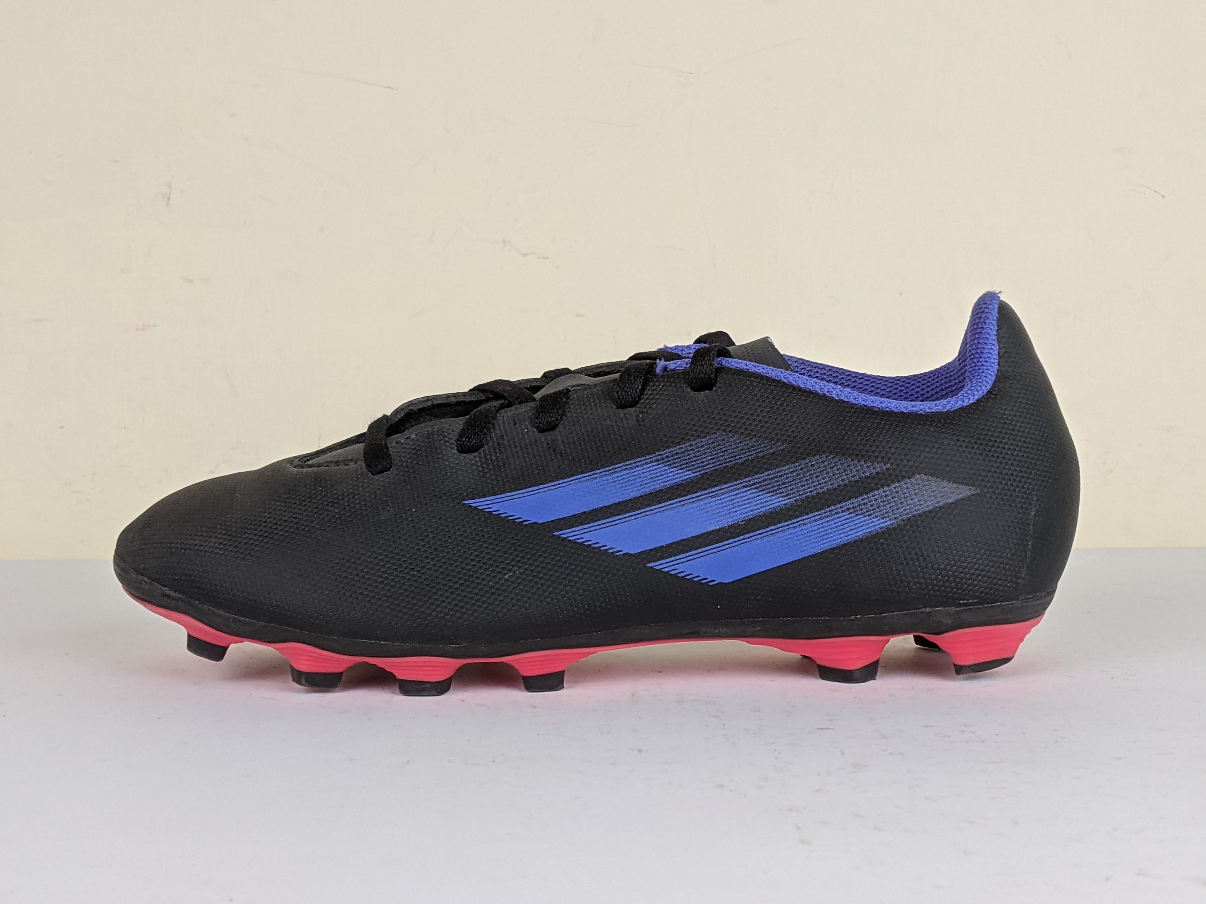 adidas X Speedflow .4 FG Edge of Darkness - Core Black/Sonic Ink/Solar Yellow Kids