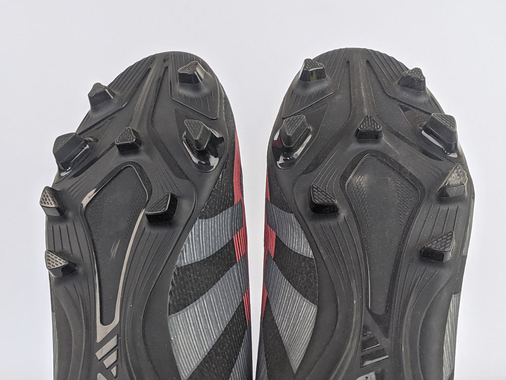 adidas Predator Club FxG Stealth Victory - Core Black/Grey Four/Lucid Red (Brand New)