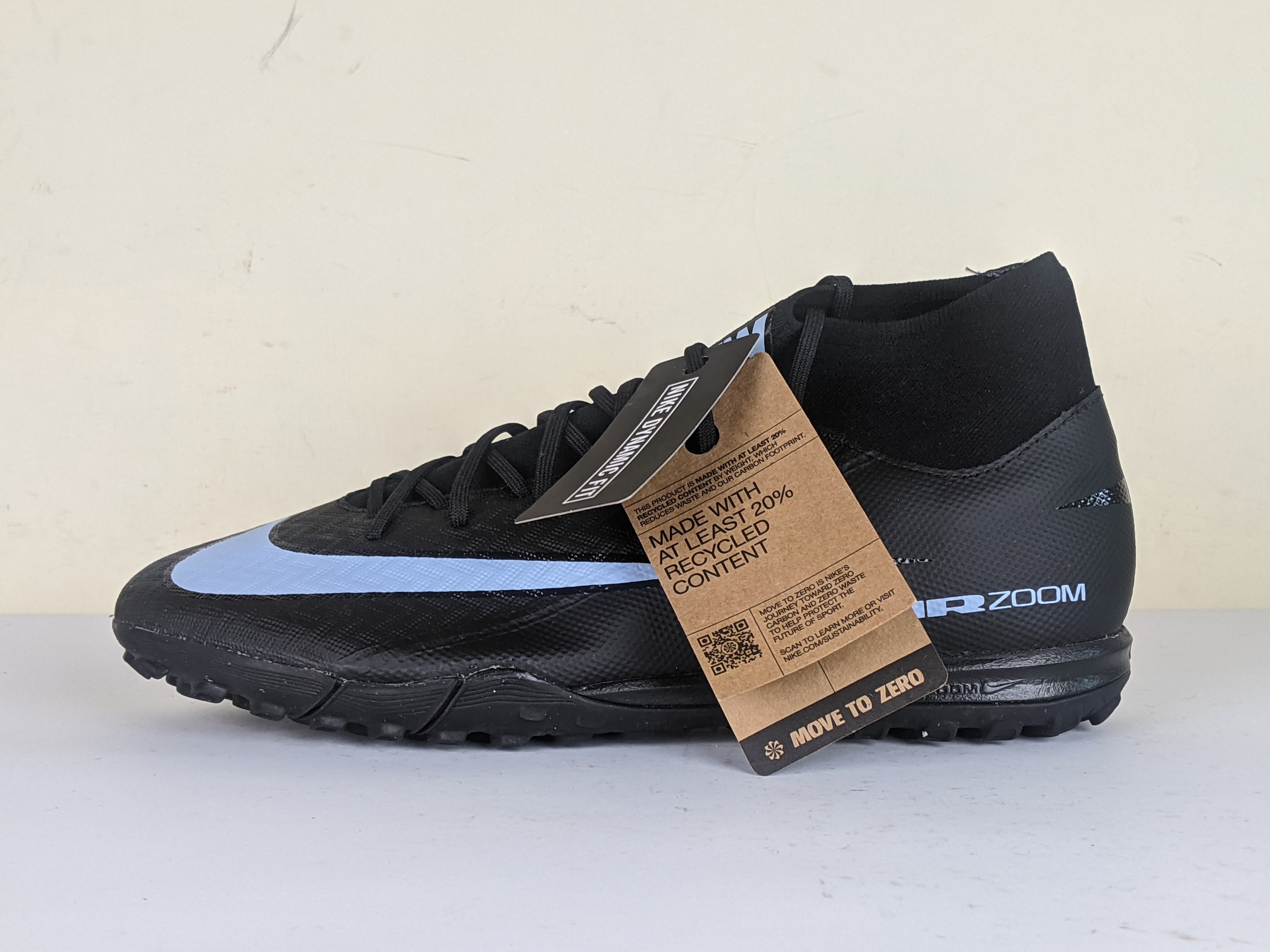 Nike Air Zoom Mercurial Superfly 10 Academy TF Shadow - Black/Ice Blue (Brand New)