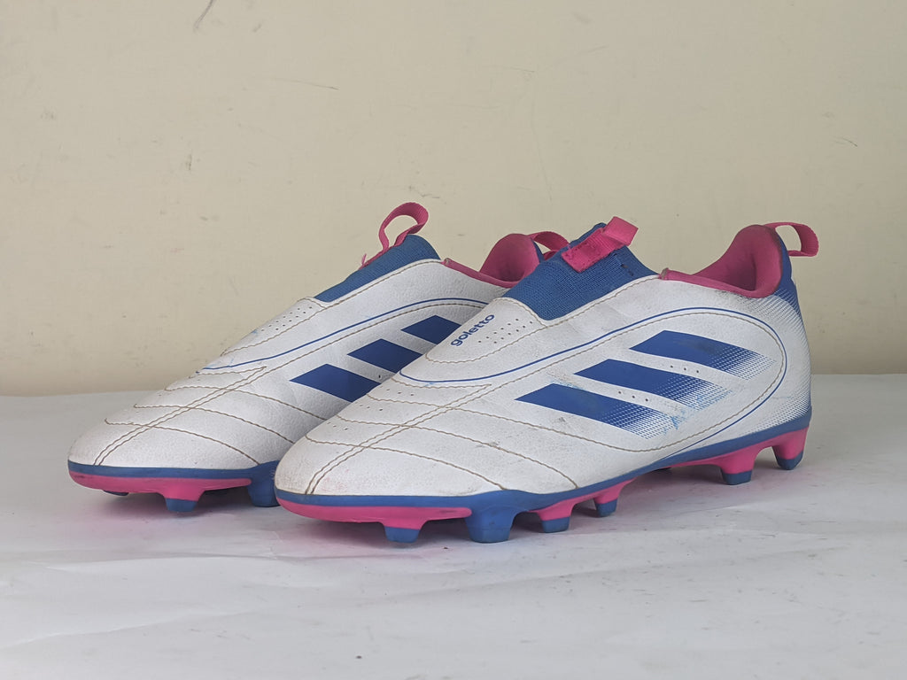 adidas Goletto IX Laceless FG 'Cloud White / Bright Royal / Team Shock Pink 2