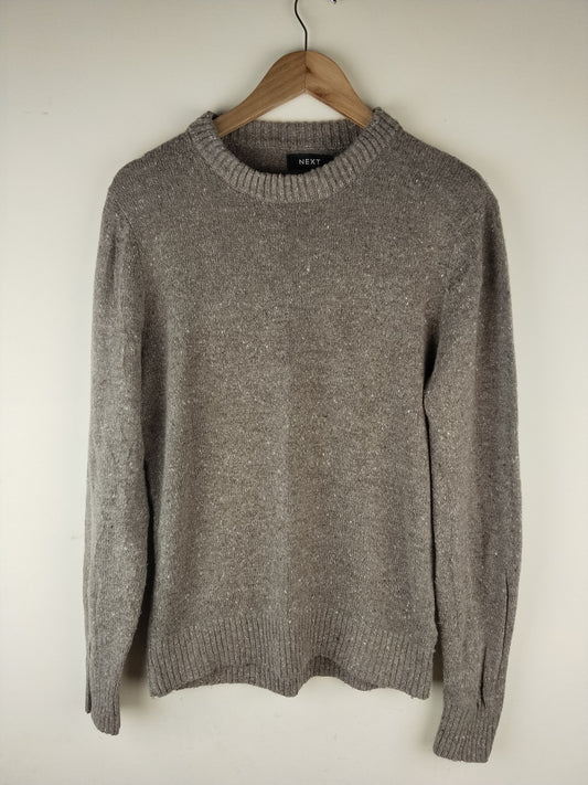 Next Crew Neck Jumper Wool Sweater 'Beige'