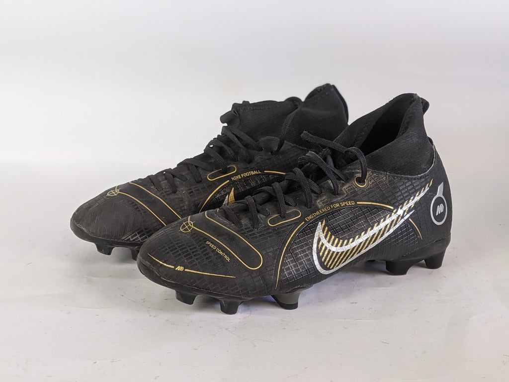 Nike Mercurial Superfly 8 Academy MG Shadow - Black/Metallic Gold/Metallic Silver Kids