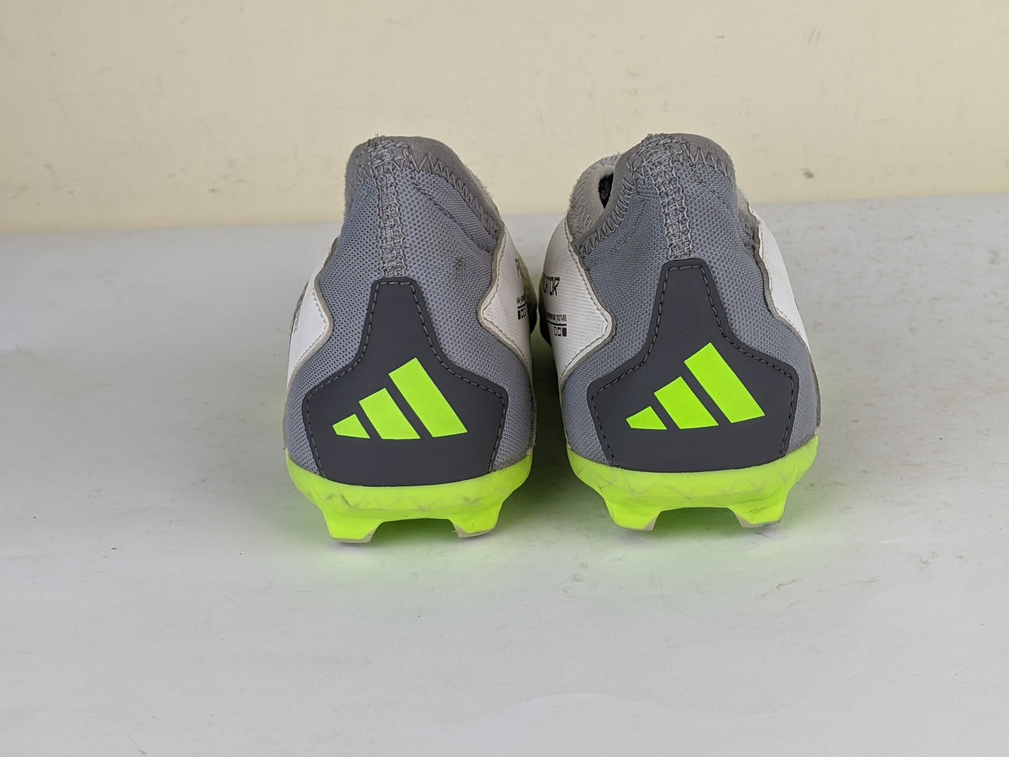 adidas Predator Accuracy .3 Laceless FG Crazyrush - Footwear White/Core Black/Lucid Lemon Kids