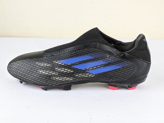 adidas X Speedflow .3 Laceless FG Edge of Darkness - Core Black/Sonic Ink/Solar Yellow