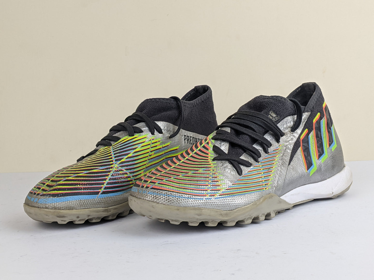 adidas Predator Edge .3 TF Beyond Fast - Silver Metallic/Core Black/Solar Green