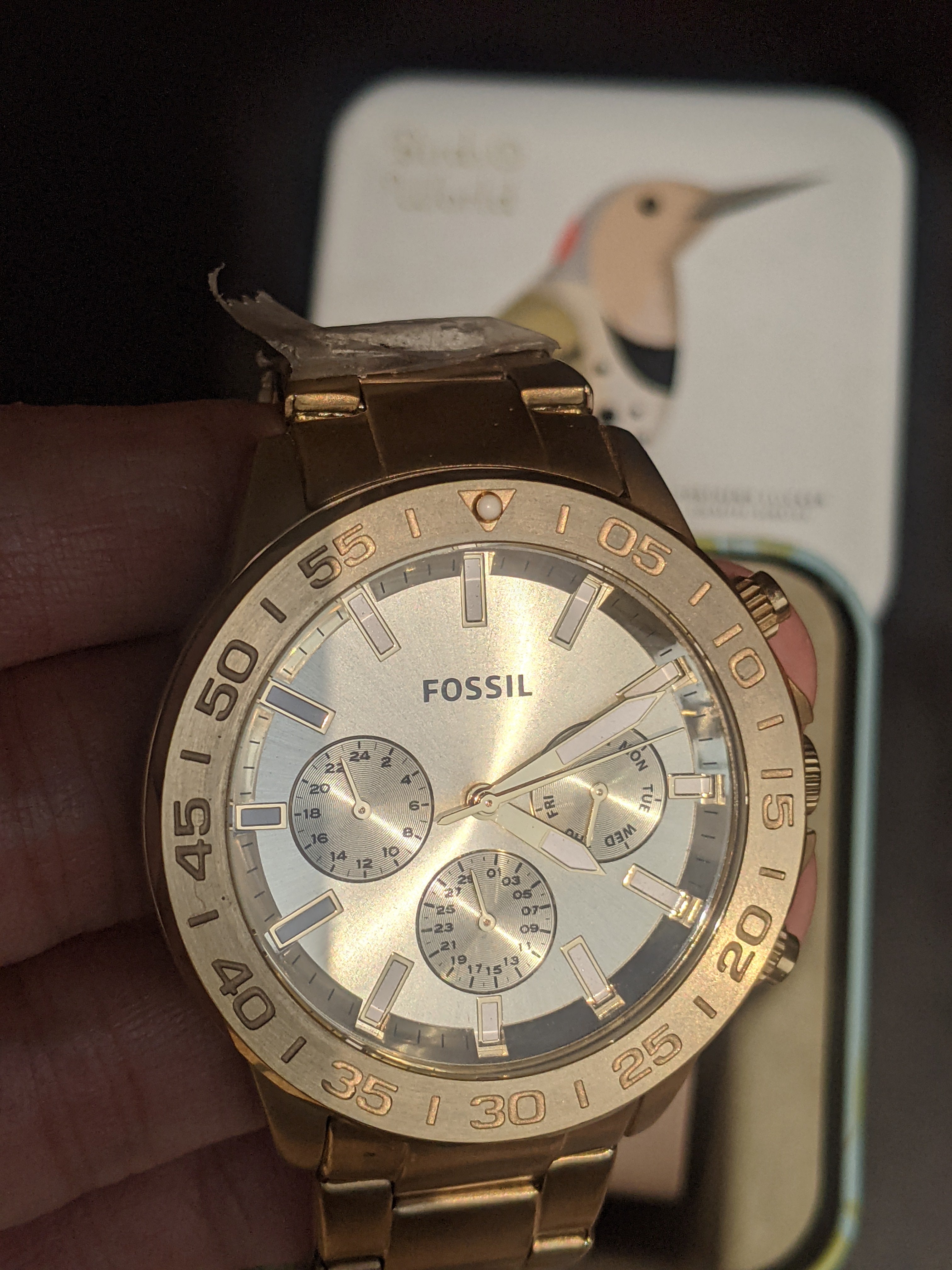 Fossil BQ2588 Bannon Men’s Gold Stainless Steel Analog Watch