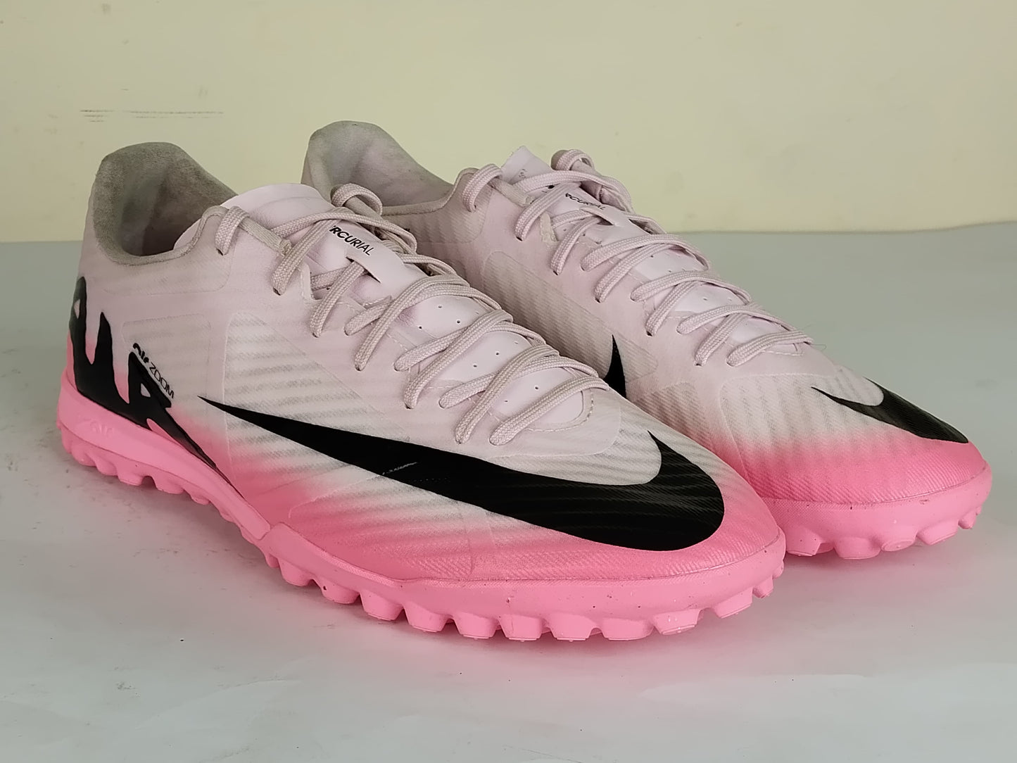 Nike Air Zoom Mercurial Vapor 15 Academy TF Mad Brilliance - Pink Foam/Black (Brand New)