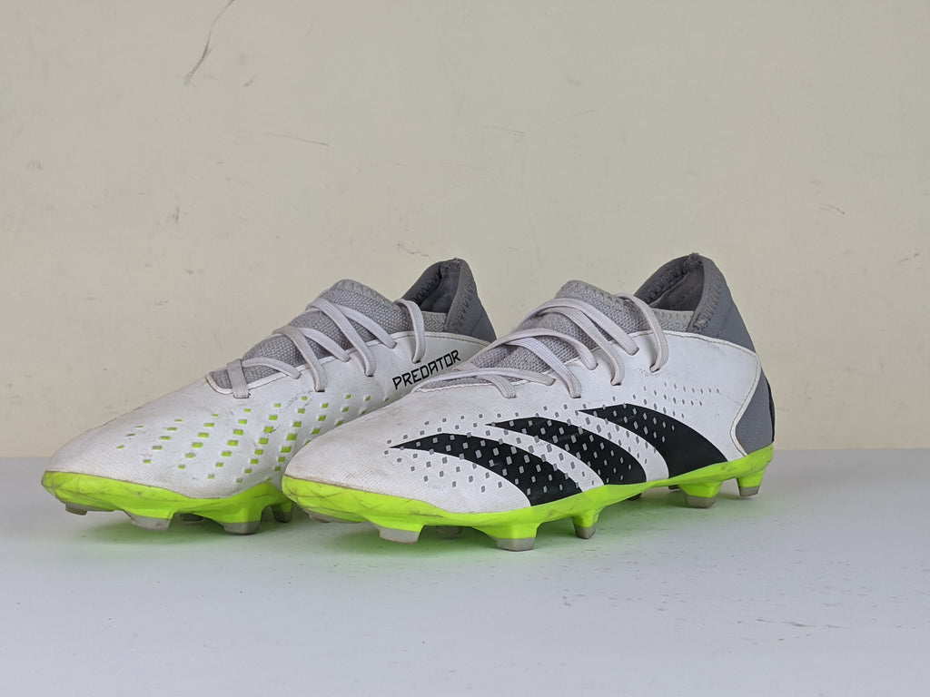 adidas Predator Accuracy .3 FG Crazyrush - Footwear White/Core Black/Lucid Lemon Kids